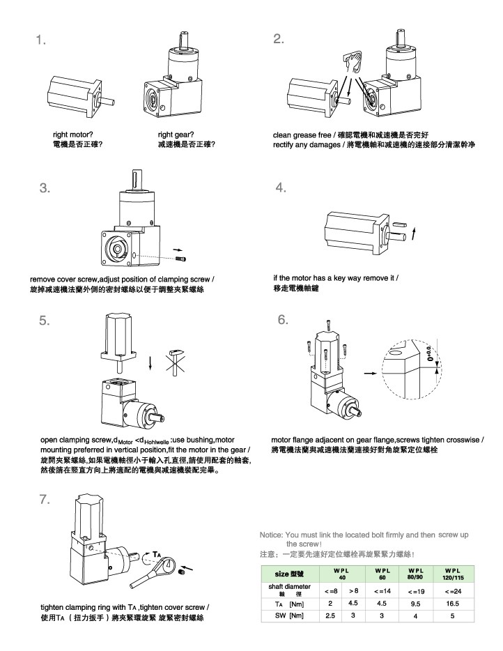 WPL系列直角型精密行星減速機